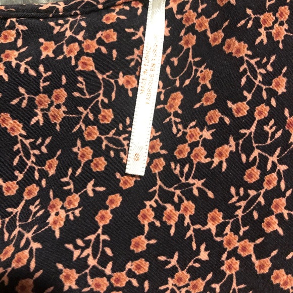 FREE PEOPLE Clara Floral Tie-waist Tunic Dress - Picture 7 of 7